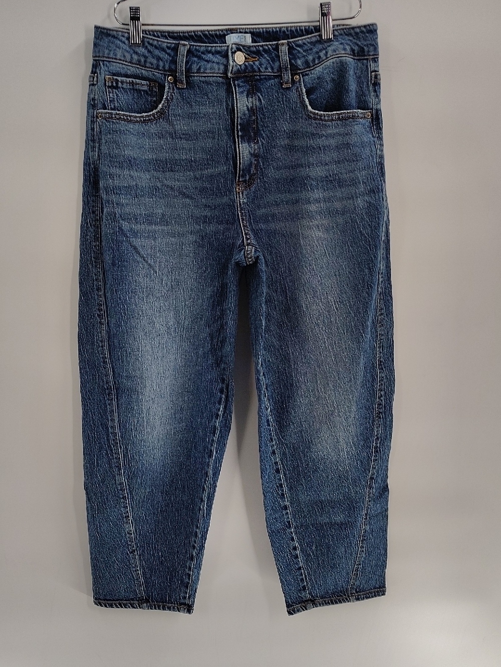 Time and Tru High Rise Barrel Jean Size 12 Stretch